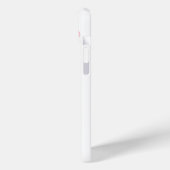 ハート柄のピンクのウサギ Case-Mate iPhoneケース (裏面 / 左)