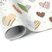 ハート柄の花嫁のためのブライズシャワー包装紙 ラッピングペーパー (ロールコーナー)