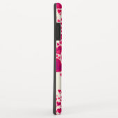 ハート柄ホットピンククリーム Case-Mate iPhoneケース (裏面/右)