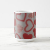 ハート柄マグカップ コーヒーマグカップ (中央)