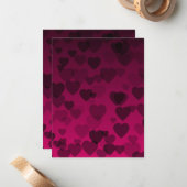 ハート柄18 ノートカード (正面/裏面インサイチュ)