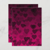 ハート柄18 ノートカード (正面/裏面)