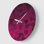 ハート柄18 ラージ壁時計 (傾斜)