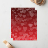 ハート柄19 ノートカード (正面/裏面インサイチュ)