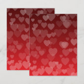 ハート柄19 ノートカード (正面/裏面)