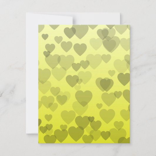 ハート柄22 ノートカード (正面)