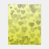 ハート柄22 フリースブランケット (正面)