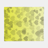 ハート柄22 フリースブランケット (正面(横))