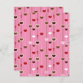 ハート柄27 ノートカード (正面/裏面)