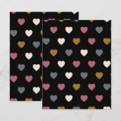 ハート柄30 ノートカード (正面/裏面)