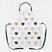 ハート柄31 エプロン (正面)