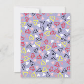 ハート柄31 ノートカード (裏面)