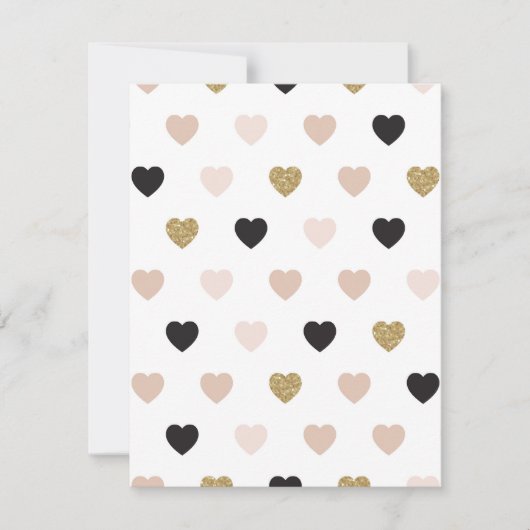 ハート柄31 ノートカード (正面)