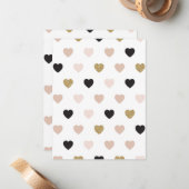 ハート柄31 ノートカード (正面/裏面インサイチュ)