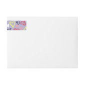 ハート柄31 ラップアラウンドラベル (正面)