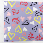 ハート柄31 三つ折りクリスマスカード (内部最初)