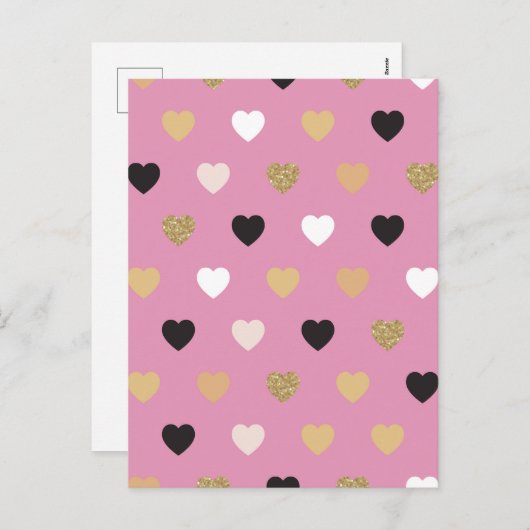 ハート柄32 シーズンポストカード (正面/裏面)