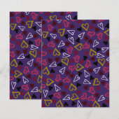 ハート柄32 ノートカード (正面/裏面)