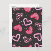 ハート柄34 シーズンポストカード (正面/裏面)