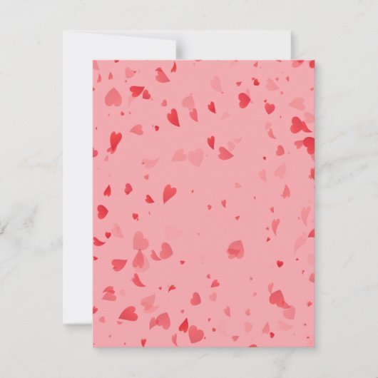 ハート柄34 ノートカード (正面)