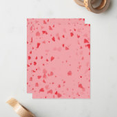 ハート柄34 ノートカード (正面/裏面インサイチュ)