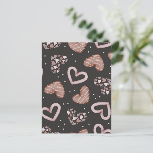 ハート柄35 シーズンポストカード (スタンド正面)