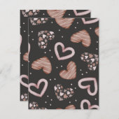 ハート柄35 ノートカード (正面/裏面)