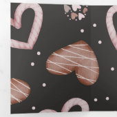 ハート柄35 三つ折りクリスマスカード (内部最初)