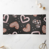 ハート柄35 三つ折りクリスマスカード (内部)