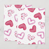 ハート柄36 ノートカード (正面/裏面)