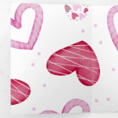 ハート柄36 三つ折りクリスマスカード (内部最初)