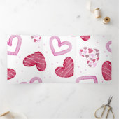 ハート柄36 三つ折りクリスマスカード (内部)