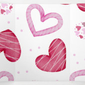 ハート柄36 三つ折りクリスマスカード (内部中)