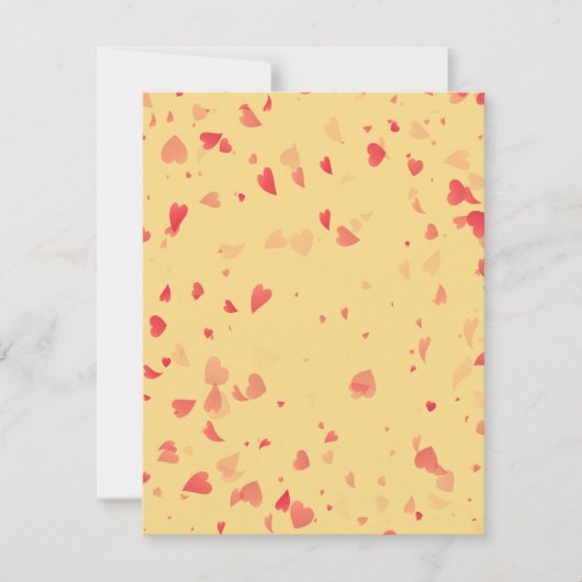 ハート柄38 ノートカード (正面)