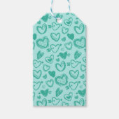 ハート柄60 ギフトタグ (正面)