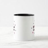ハート柄 コーヒーカップ (中央)