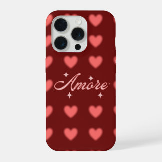 ハート柄 Amore スマホケース | 頑丈なスマホケース iPhone 15 Proケース