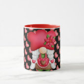 ハート格言カスタマイズの色 マグカップ (中央)