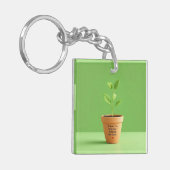 ハート栽培の先生喜び キーホルダー (正面左)