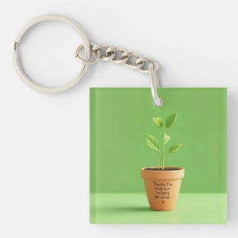 ハート栽培の先生喜び キーホルダー