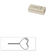 ハート棒つきキャンデー ラバースタンプ (押印)