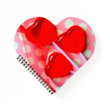 ハート棒つきキャンデー,水玉模様