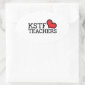 ハート楕円シール 楕円形シール (バッグ)