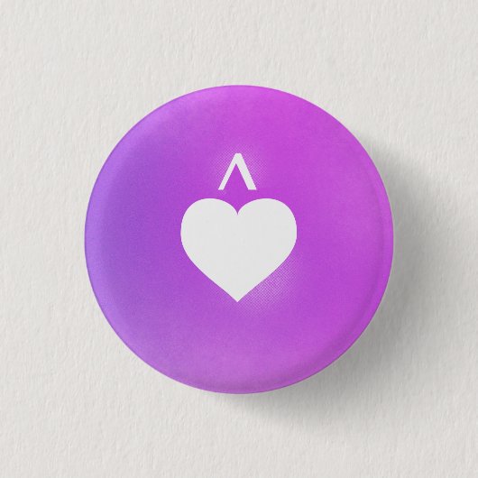 ハート楽譜ラブランゲージ： Marcatto 缶バッジ (正面)