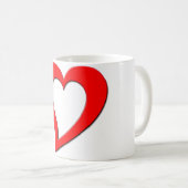 ハート概要コーヒーマグ コーヒーマグカップ (正面右)