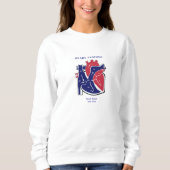 ハート構造 スウェットシャツ (正面)