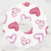 ハート模様36 ワイングラスタグ (裏面)