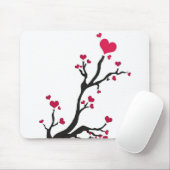 ハート樹黒 マウスパッド (マウス)