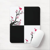 ハート樹黒 マウスパッド (マウス)