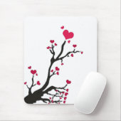 ハート樹黒 マウスパッド (マウス)